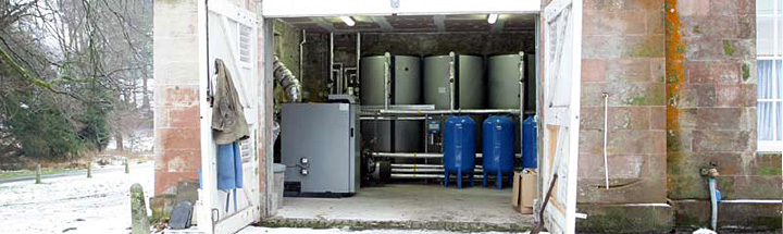 Boilers at Gelston Lodge Estate