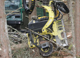 Forestry equipment at work
