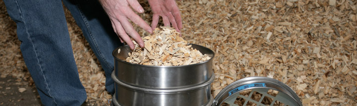 Wood chip sampling